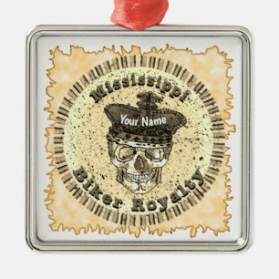 Mississippi Biker Ornament Aus Metall