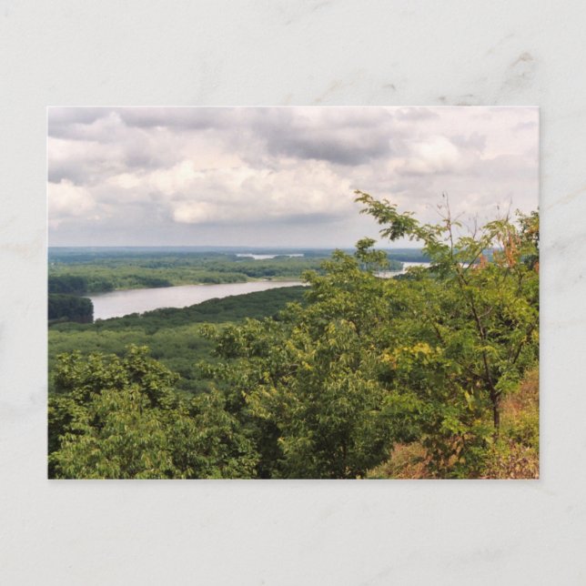 Mississippi-Blick Südpostkarte Postkarte (Vorderseite)