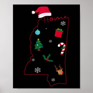 Mississippi Christmas Zuhause Xmas Mississippi Sta Poster