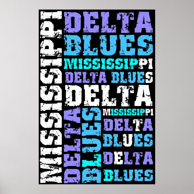 MISSISSIPPI DELTA BLUES POSTER (Vorne)