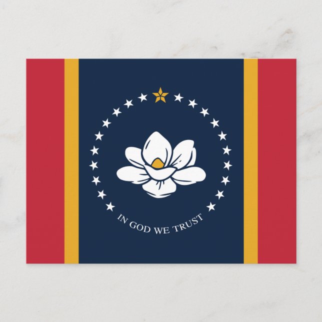 Mississippi Flag 2020 Einladungspostkarte (Vorderseite)