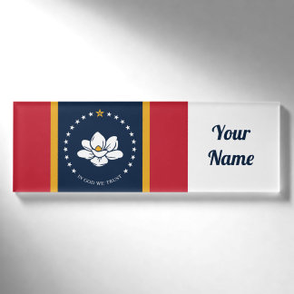 Mississippi Flag 2020 Neu Namenschild