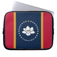 Mississippi-Flagge Laptop-Hülle