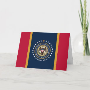 Mississippi-Flagge & Siegel, Flagge von Mississipp Karte