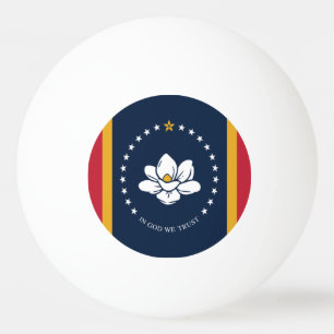 Mississippi-Flagge Tischtennisball
