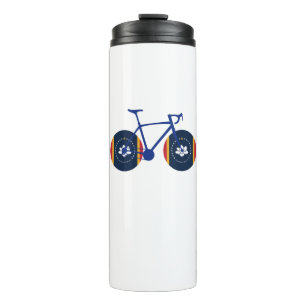 Mississippi-Flaggen-Radtourismus Thermosbecher