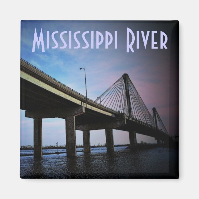Mississippi-Fluss Magnet (Vorne)