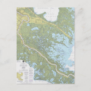 Mississippi Fluss Venedig nach New Orleans Seven Postkarte
