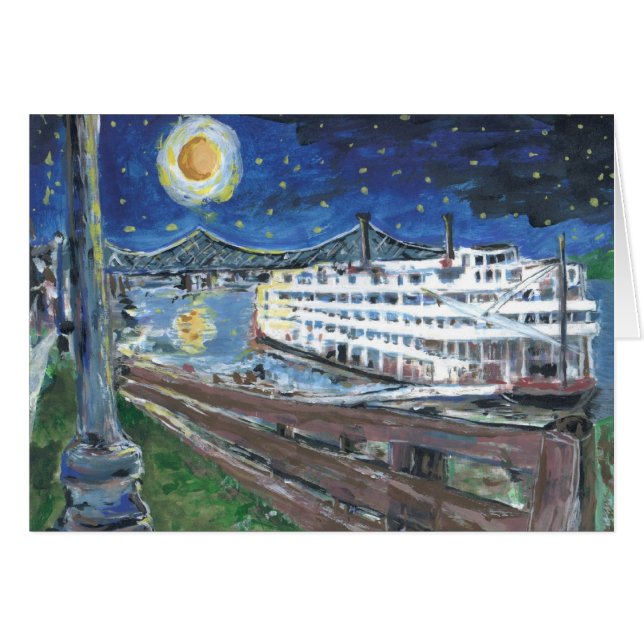 Mississippi-Flussboot (Vorderseite (Horizontal))