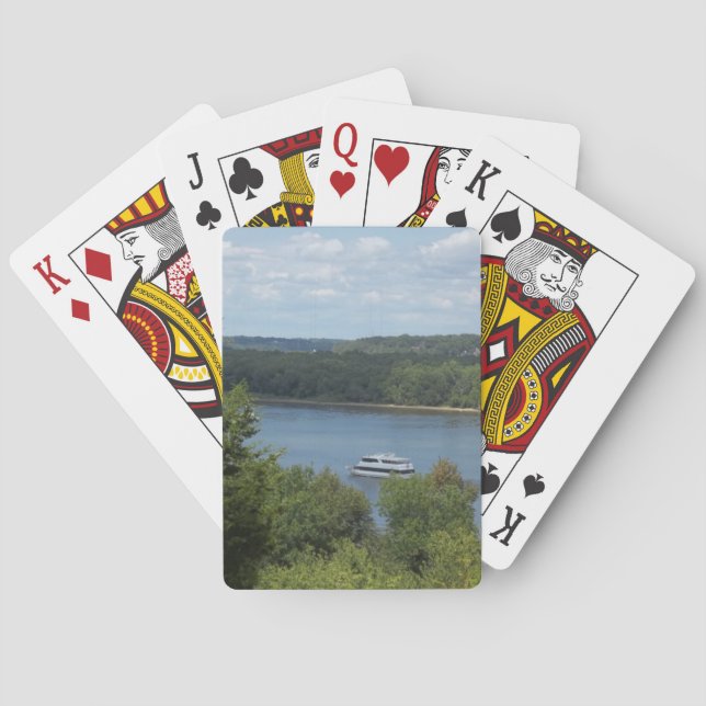 Mississippi-Flussboot Spielkarten (Rückseite)