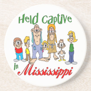 Mississippi Funny Trailer Park Sandstone Untersetz Getränkeuntersetzer