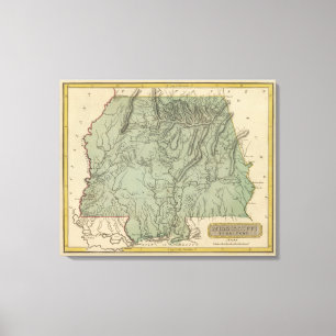 Mississippi-Gebiet Leinwanddruck