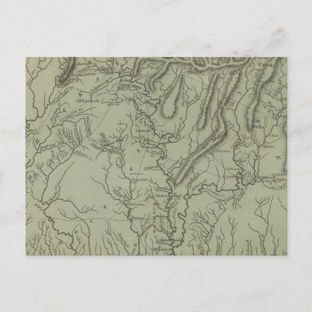 Mississippi-Gebiet Postkarte (Vorderseite)