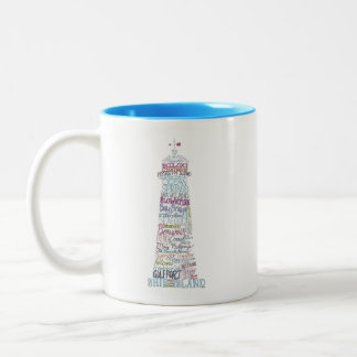 Mississippi-Golf-Küsten-Sehenswürdigkeiten Zweifarbige Tasse