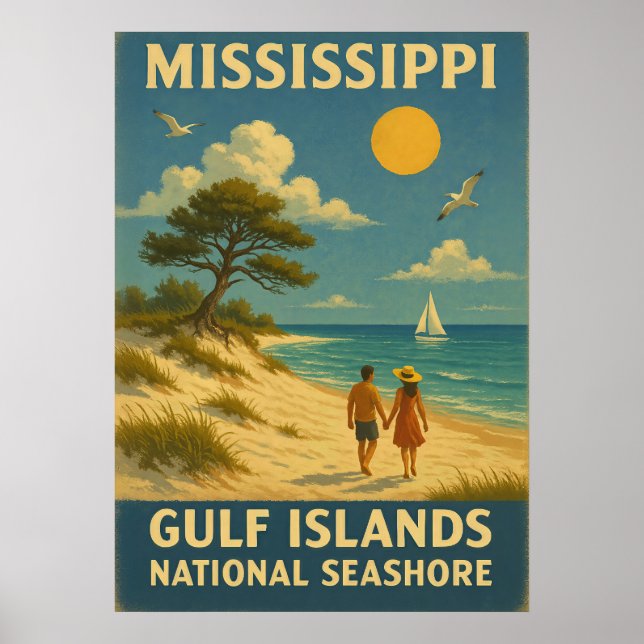 Mississippi Gulf Islands National Seashore V01 Poster (Vorne)