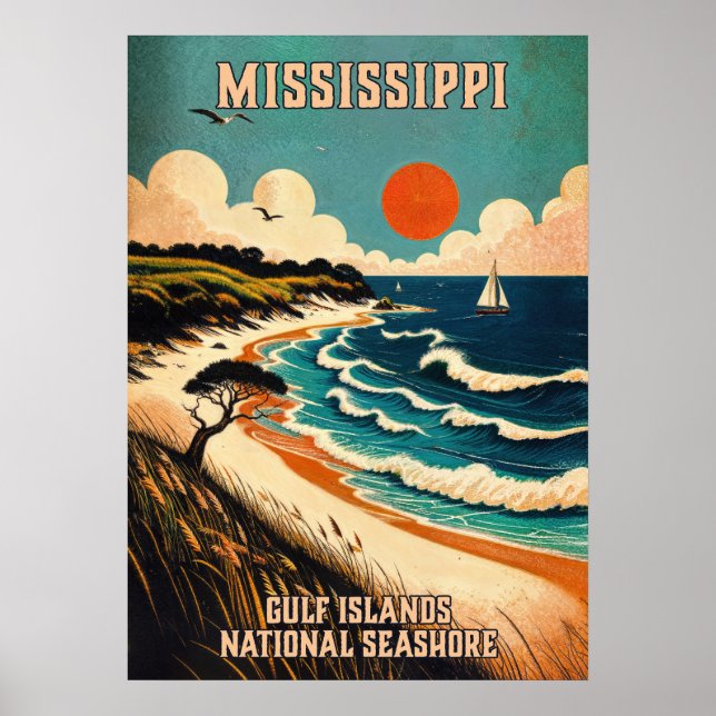 Mississippi Gulf Islands National Seashore V02 Poster (Vorne)