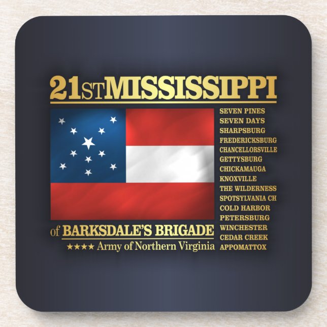 Mississippi Infantry (BA2) Getränkeuntersetzer (Vorderseite)