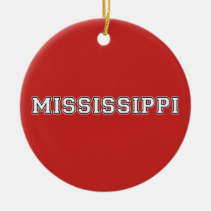 Mississippi Keramik Ornament