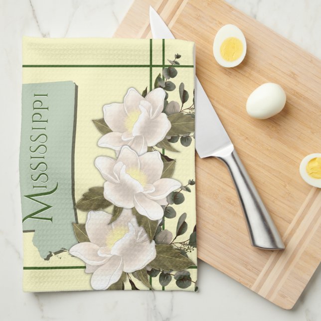 Mississippi Magnolia Küchentuch (Viertel Falte)