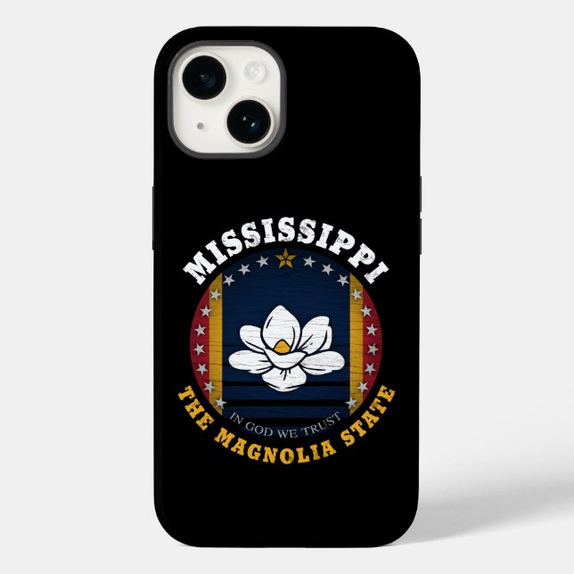 MISSISSIPPI MAGNOLIA STAAT FLAG Case-Mate iPhone 14 HÜLLE (Rückseite)