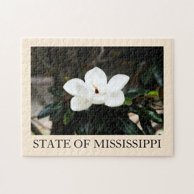 Mississippi-Magnolien-Blumenpuzzlespiel (Horizontal)