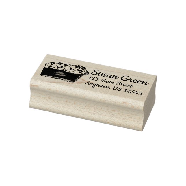 Mississippi MS Chocolate Mud Pie Mudpie Slice Food Gummistempel (Stempel)
