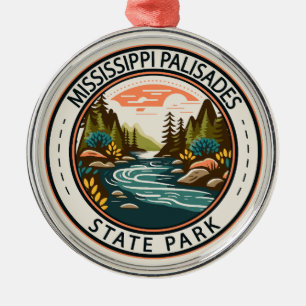 Mississippi Palisades Staat Park Illinois Abzeiche Ornament Aus Metall