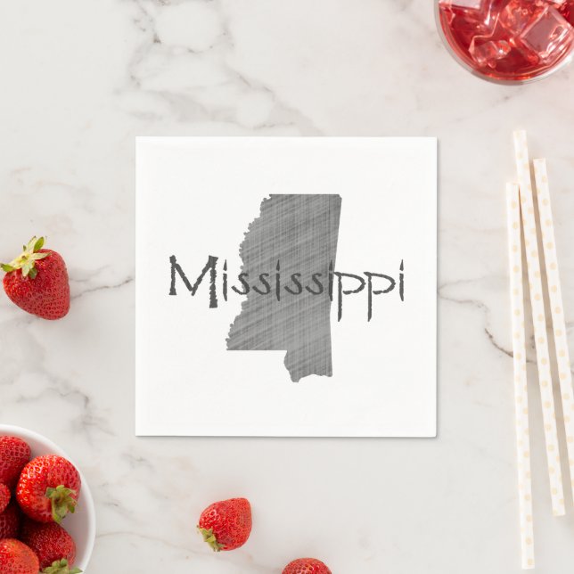 Mississippi Paper Party Napkins Serviette (Beispiel)