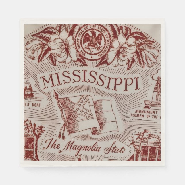 Mississippi-Party  Serviette (Vorderseite)