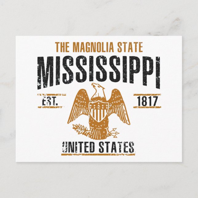 Mississippi Postkarte (Vorderseite)