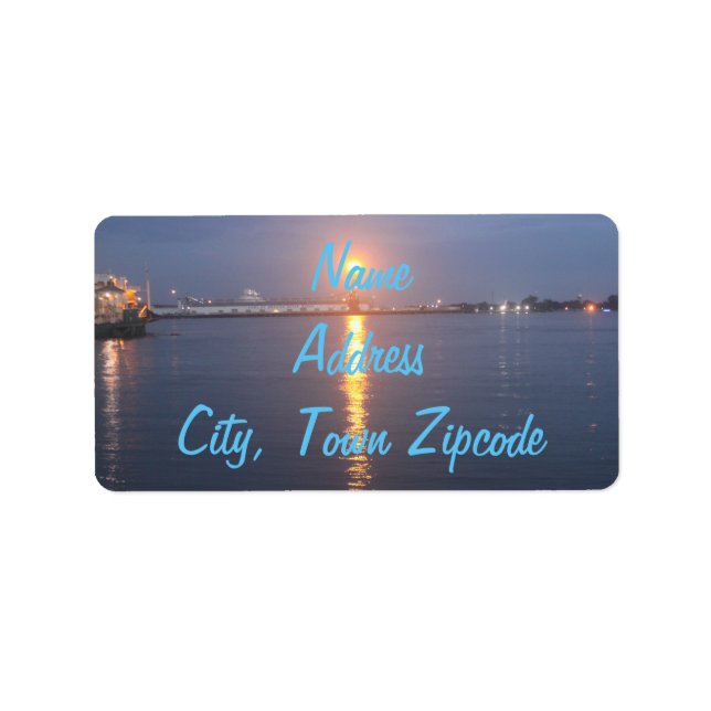 Mississippi River Address Labels Adressaufkleber (Vorne)