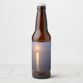 Mississippi River Sunrise Bottle Label Bierflaschenetikett