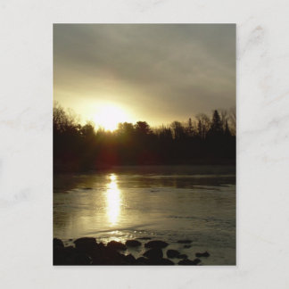 Mississippi River Sunrise Reflektion Postkarte
