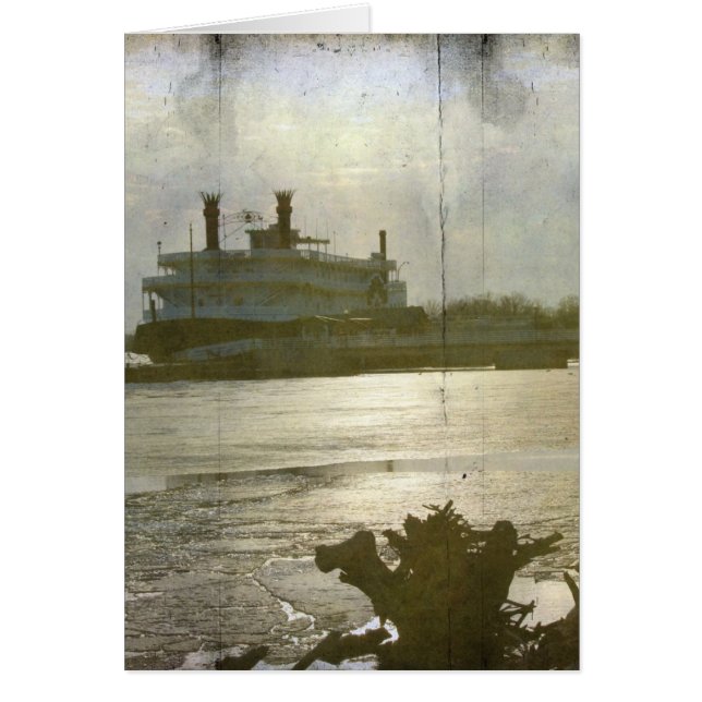 Mississippi River Winter Sunset Jedes Anlasses (Vorne)