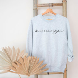Mississippi Script Staat Frauen-Sweatshirt Sweatshirt