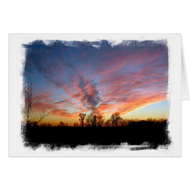 Mississippi-Sonnenuntergang-Karte (Vorderseite (Horizontal))