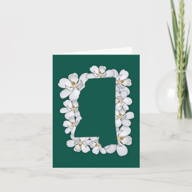 Mississippi Staat Blume Dankeskarte (Vorderseite)