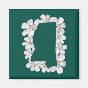 Mississippi Staat Blume Magnet