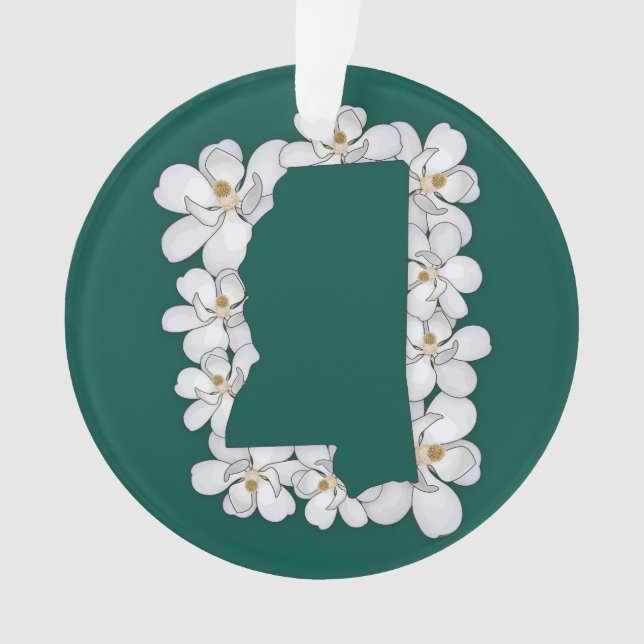 Mississippi Staat Blume Ornament (Vorderseite)