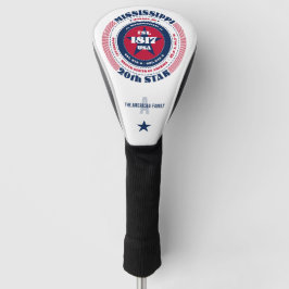 Mississippi Staat Circle Custom Golf Head Cover Golf Headcover