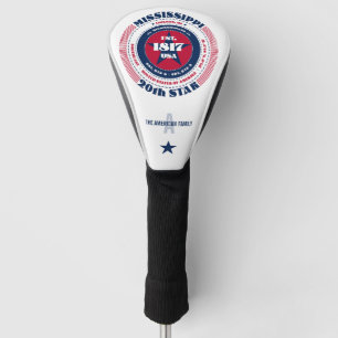 Mississippi Staat Circle Custom Golf Head Cover Headcover