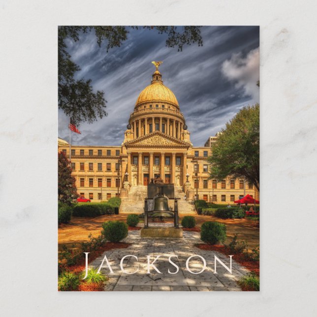 Mississippi Staat Hauptstadt, Jackson Postkarte (Vorderseite)