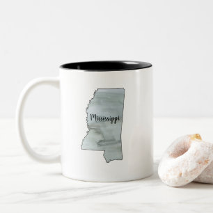 Mississippi Staat Illustration Zweifarbige Tasse
