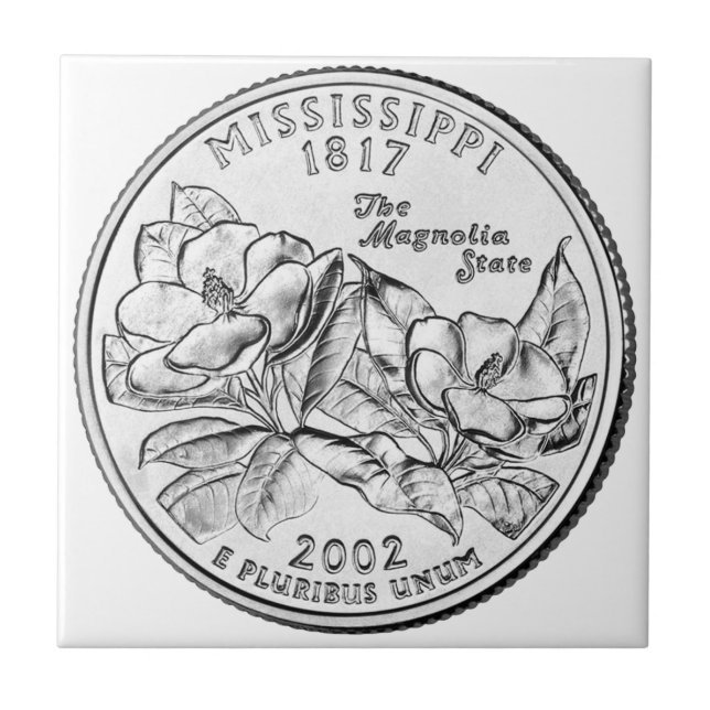 Mississippi Staat Quarter Fliese (Vorderseite)