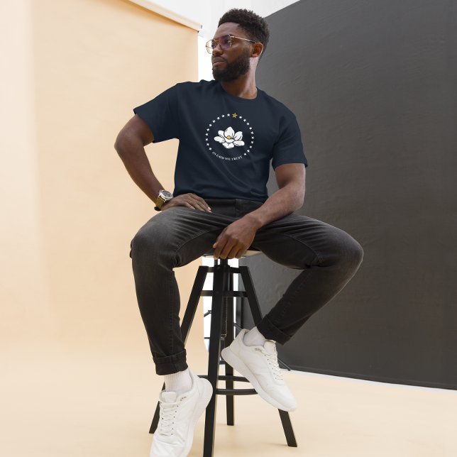 Mississippi State Flag T-Shirt (mississippi flag)