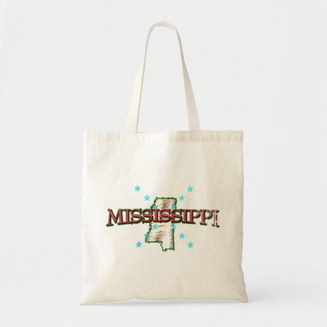 Mississippi State Map  Tragetasche (Vorne)