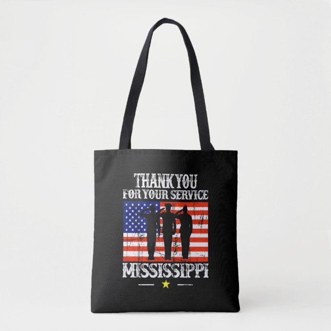 Mississippi Tote Bag Leinwand Tasche (Vorderseite)