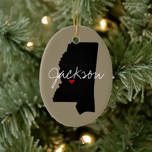 Mississippi Town Keramikornament (Baum)