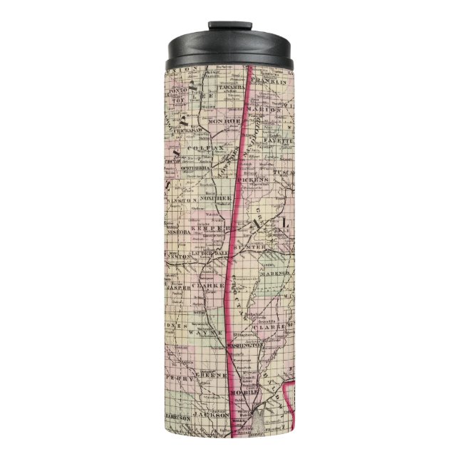 Mississippi und Alabama Thermosbecher (Vorderseite)