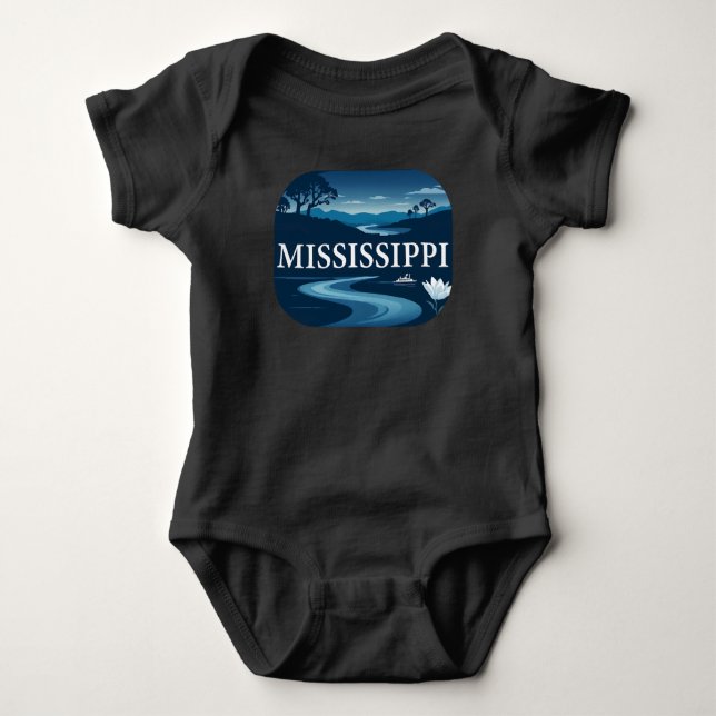 Mississippi USA Baby Strampler (Vorderseite)